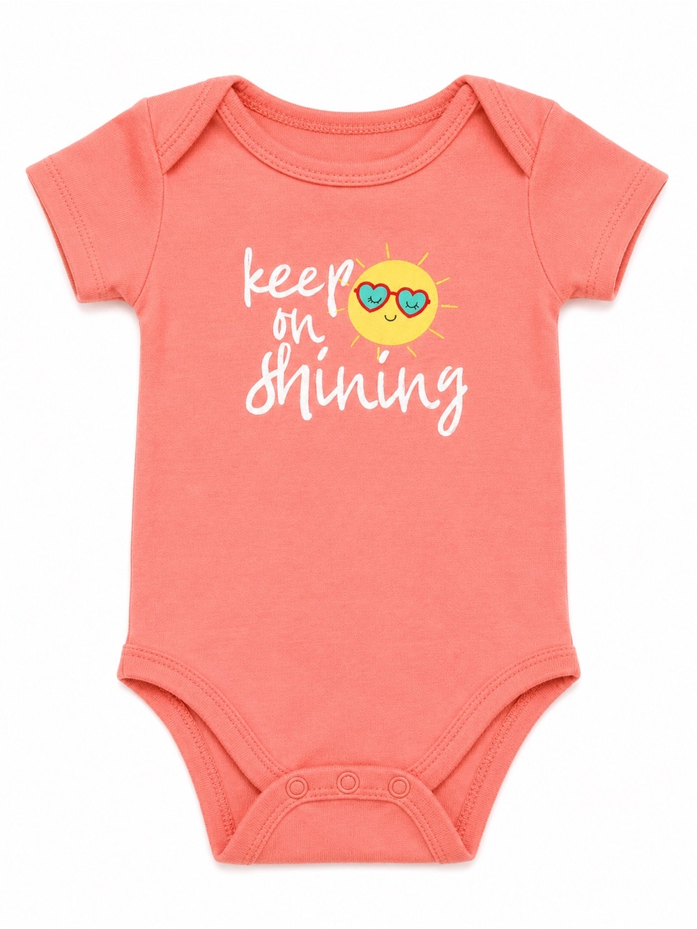 💕 3/10$ Koala Kids Coral 'Keep On Shining' Graphic One-Pièce